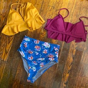 CupShe Highwaisted Swim suit